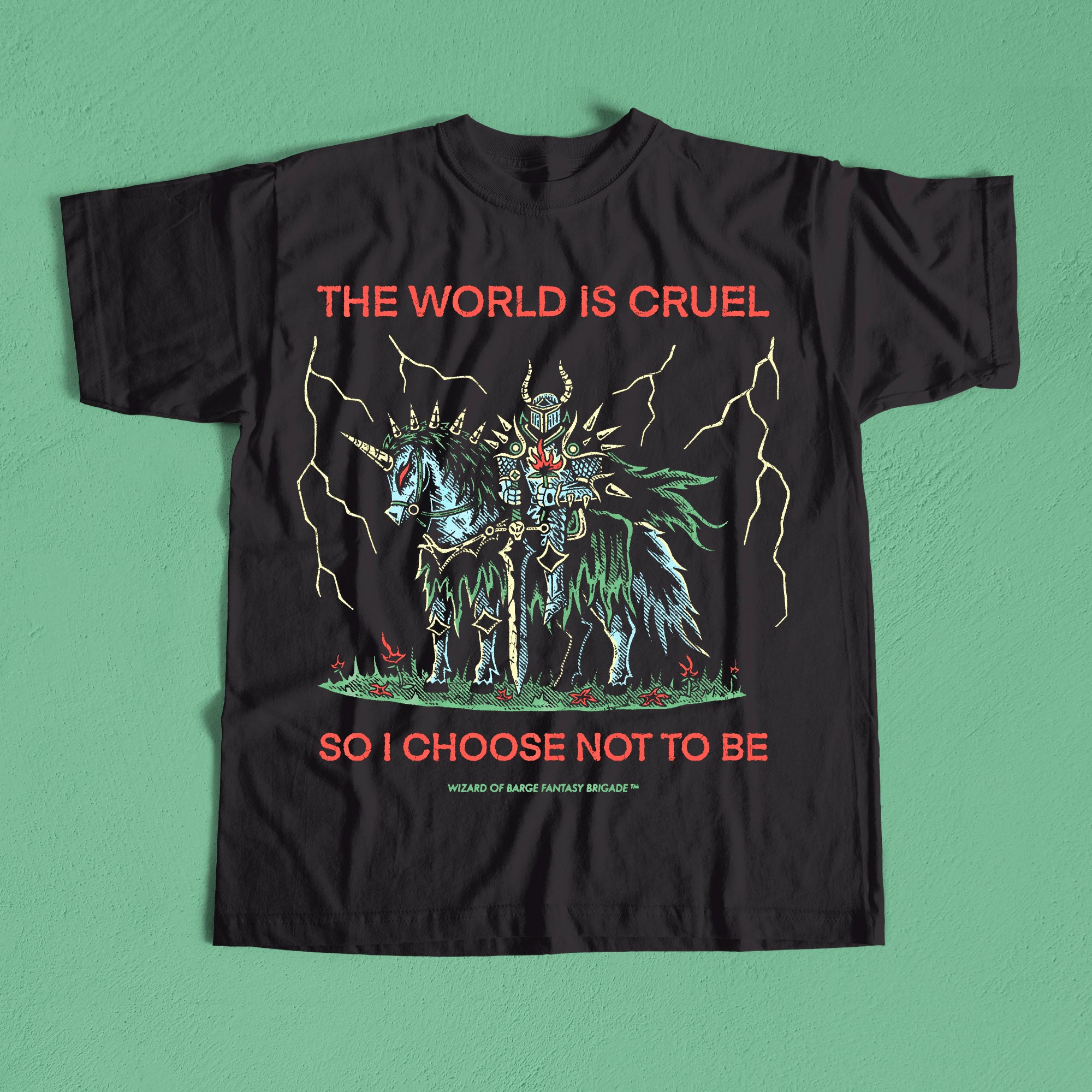 Cruel World Tee – Wizard of Barge