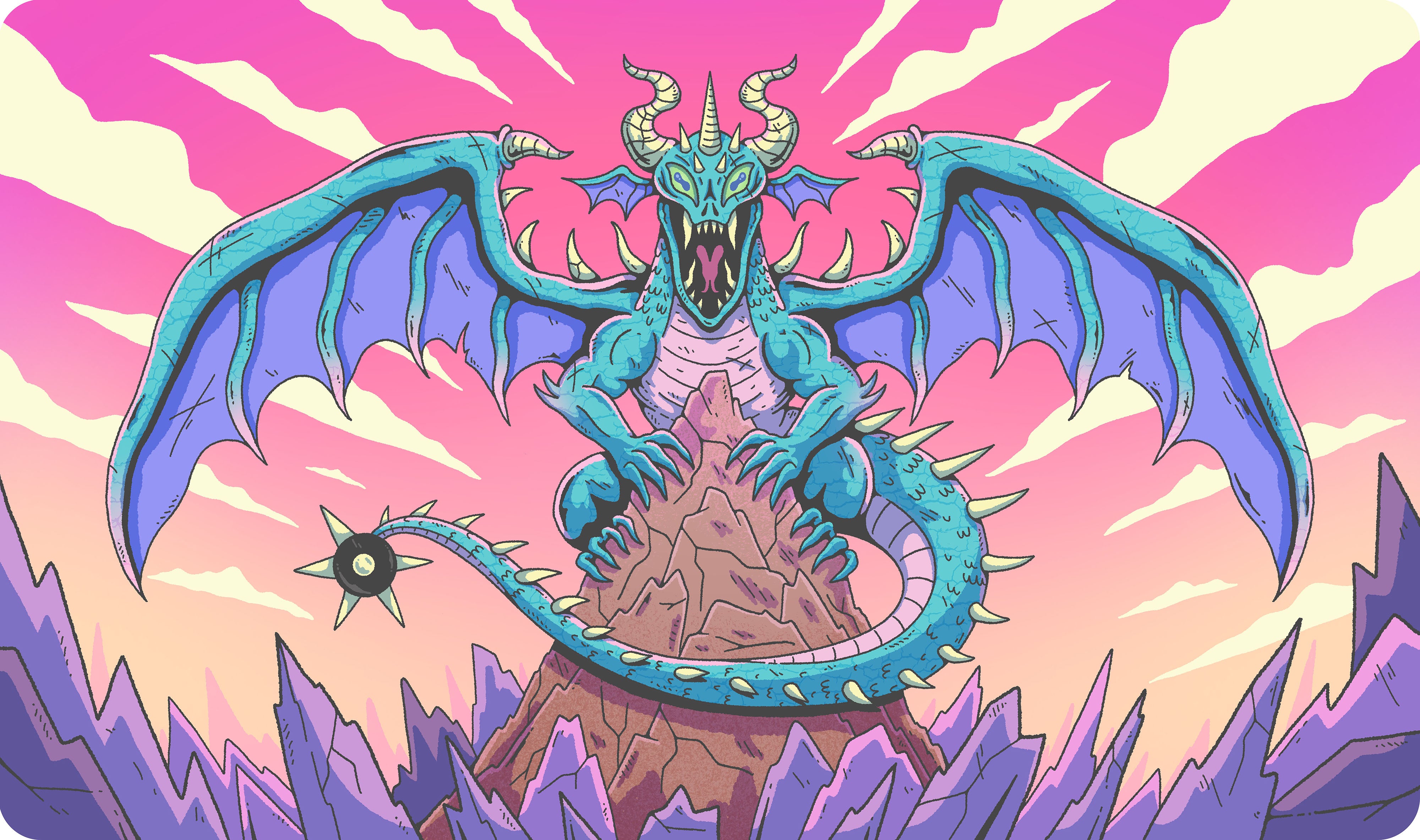 Dragon's Peak Playmat – Wizard of Barge