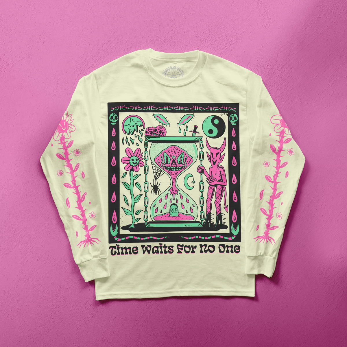 Time Waits For No One Longsleeve Tee – Wizard of Barge