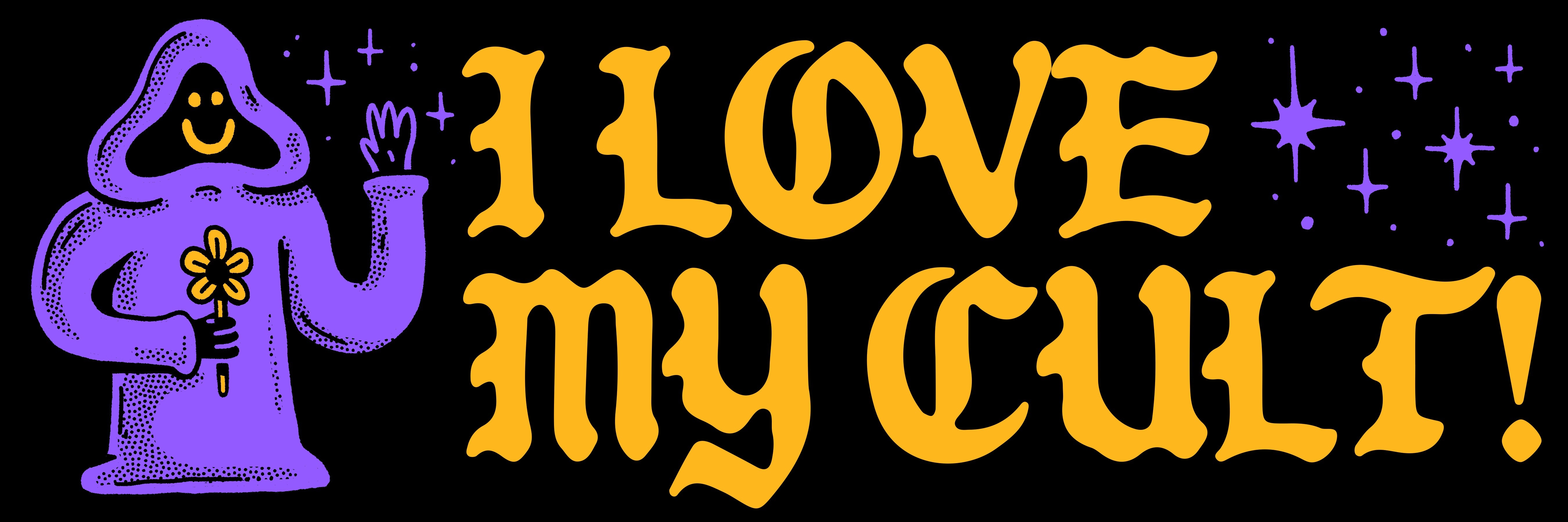 I Love My Cult Bumper Sticker – Wizard of Barge